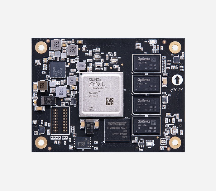 Xilinx zynq ultrascale mpsoc som fpga core board ai xczu2cg alinx