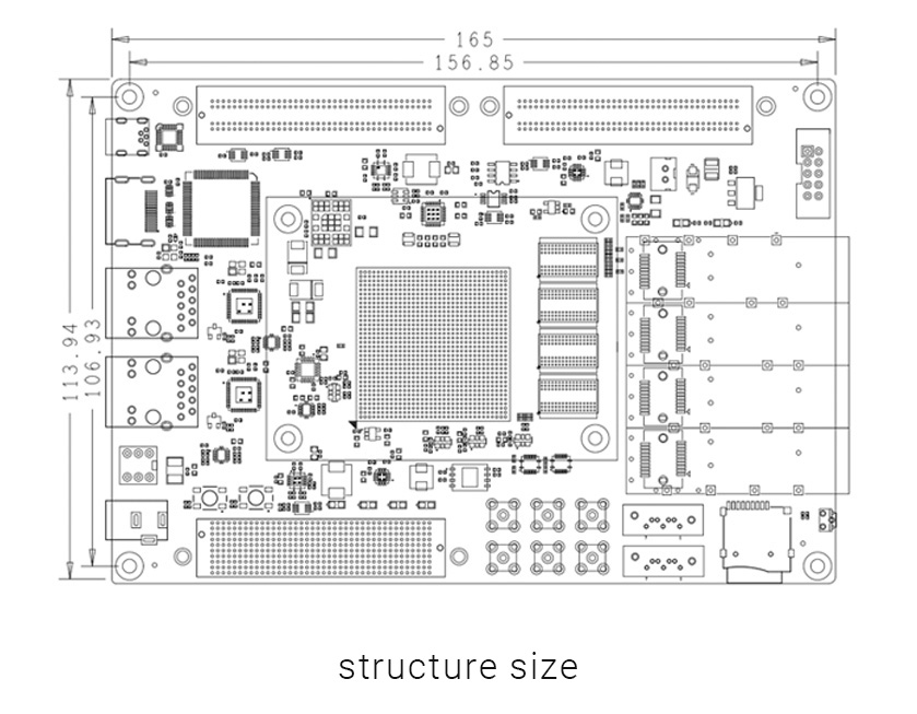 Xilinx Kintex UltraScale FMC HPC Optical fiber FPGA Development board ...